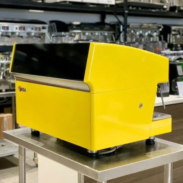 Immaculate Yellow 2 Group Wega Atlas Commercial Coffee