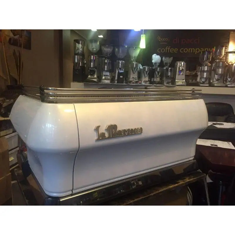 La Marzocco Used 3 Group La Marzocco FB80 In Pearl White