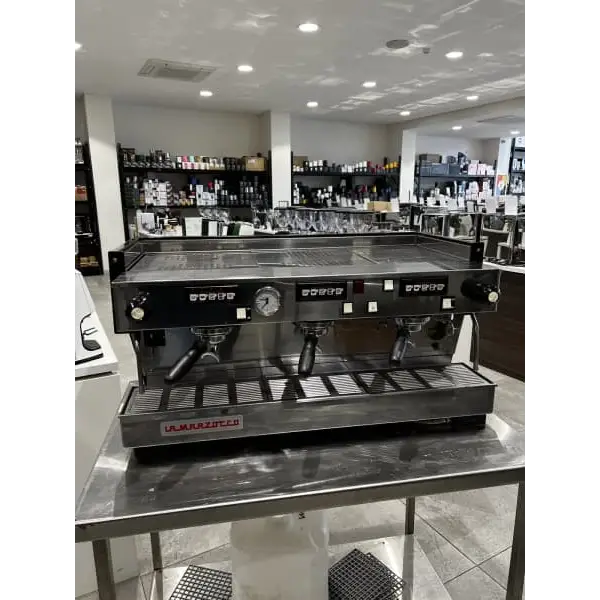 Late Model 3 Group La Marzocco Linea Black Commercial Coffee