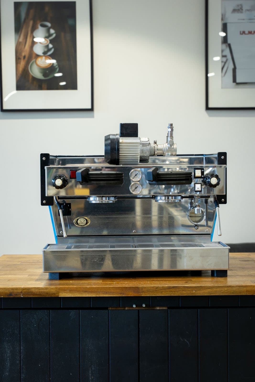 Pre-Loved La Marzocco Linea Classic MP 2 Group Ocean Blue