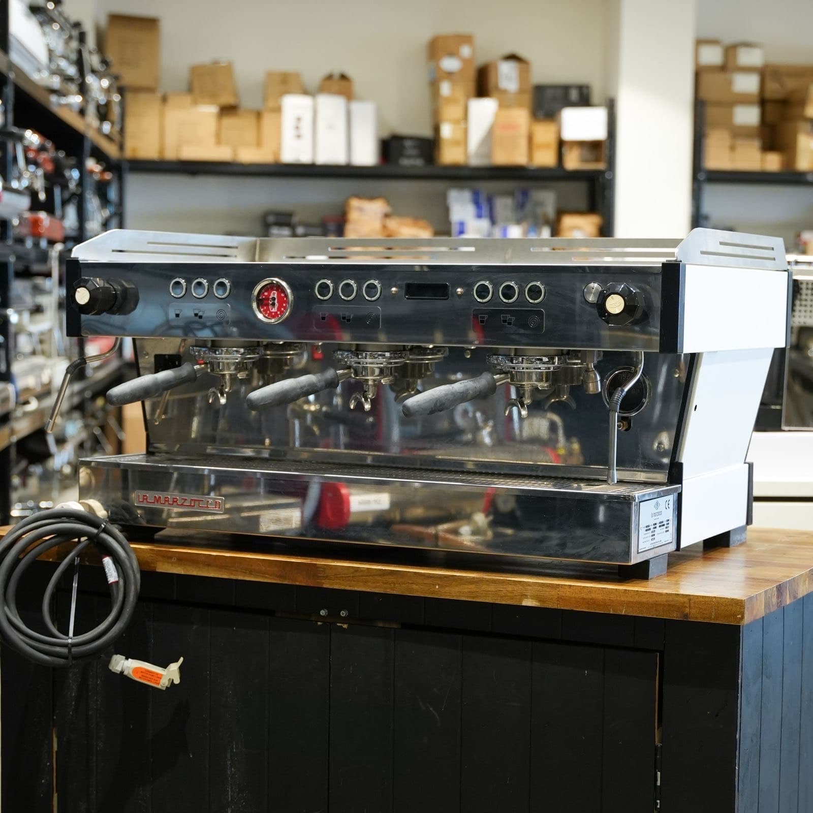 Pre-Loved La Marzocco Linea PB 3 Group White Espresso Machine