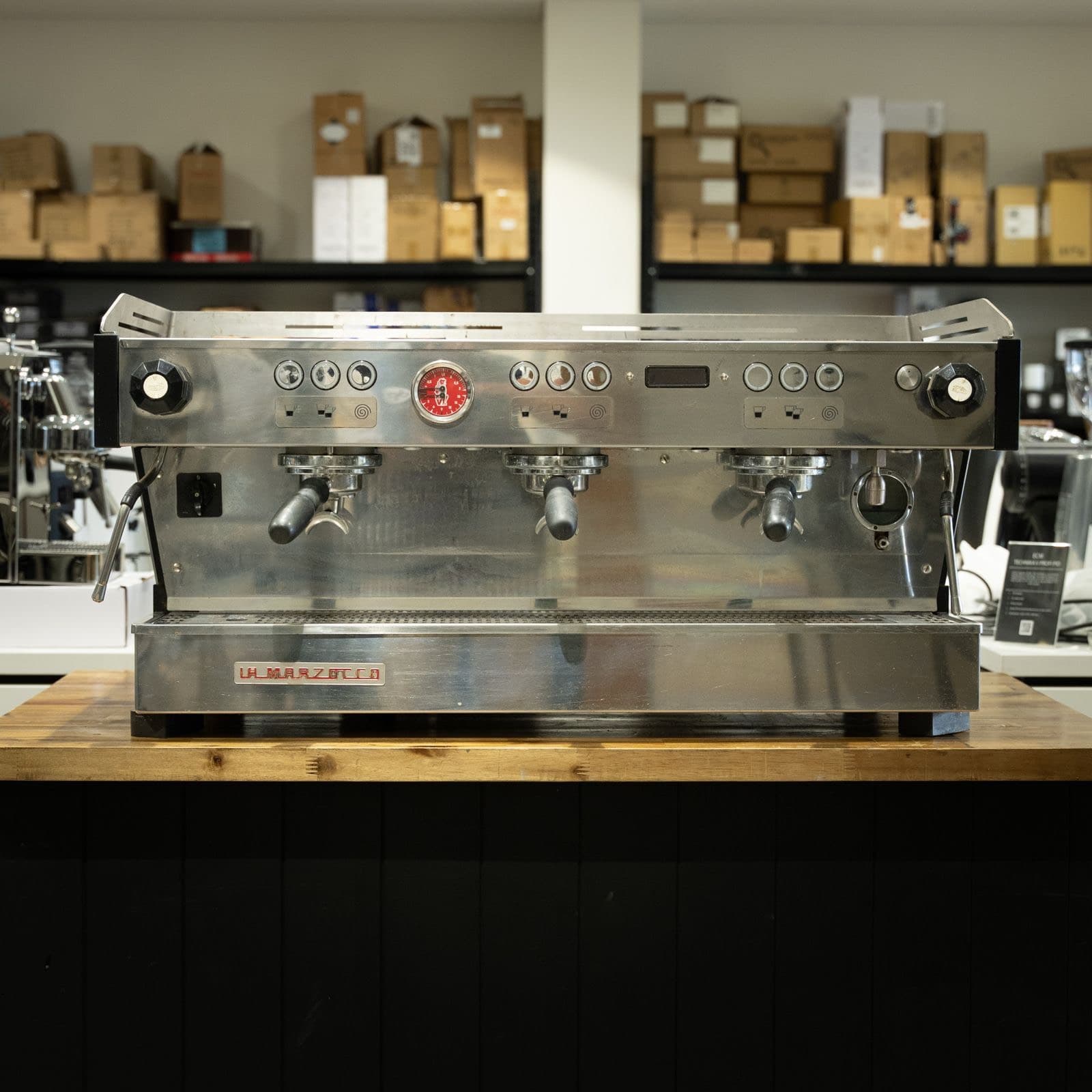 Pre Loved 3 Group La Marzocco PB Chrome Commercial Coffee Machine