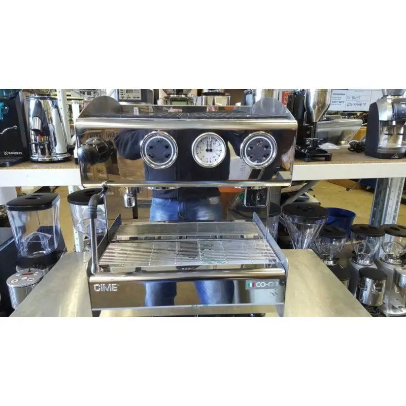 New 2 Group Compact 10 Amp Commercial Coffee Machine Built