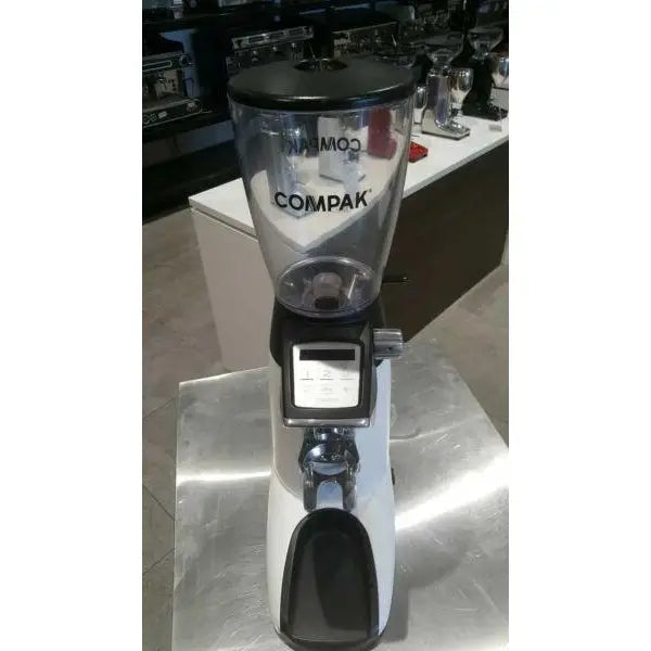 Pre-Owned Compak F8 In White Commercial Coffee Bean Espresso