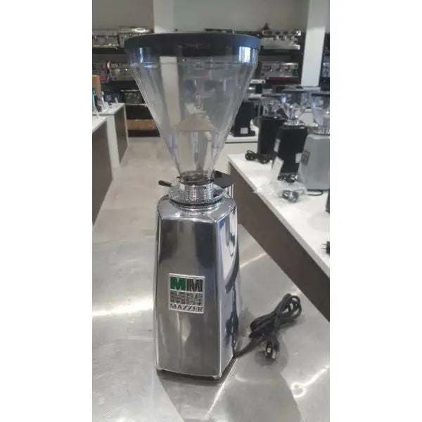 Pre Owned Mazzer Super Jolly Chrome Automatic Coffee Grinder