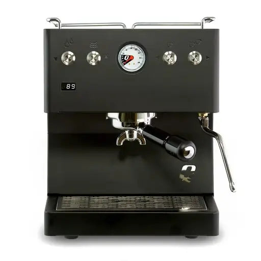 Quick Mill Luna dual boiler espresso machine in black