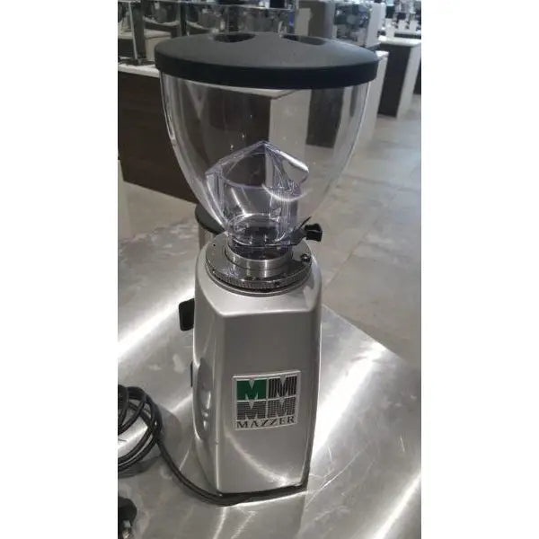 Second Hand Mazzer Mini Manual In Silver Coffee Grinder -