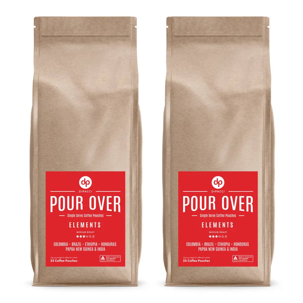 Single Serve Pour Over Coffee Pouches - 25 Pack - 2x 25 Pack