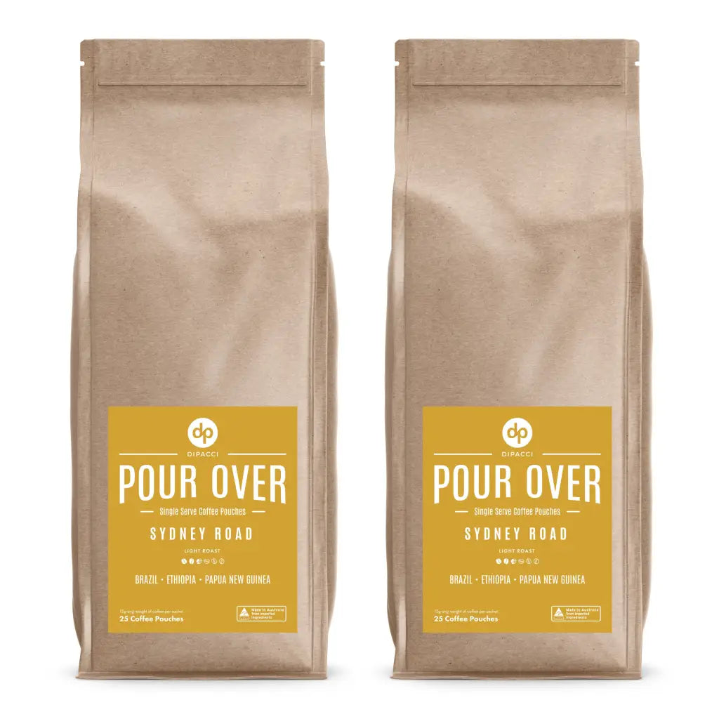 Single Serve Pour Over Coffee Pouches - 25 Pack - 2x 25 Pack