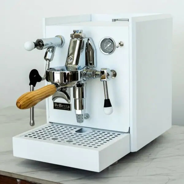 Stunning Custom Bellezza Chiara White & Timber E61 Coffee