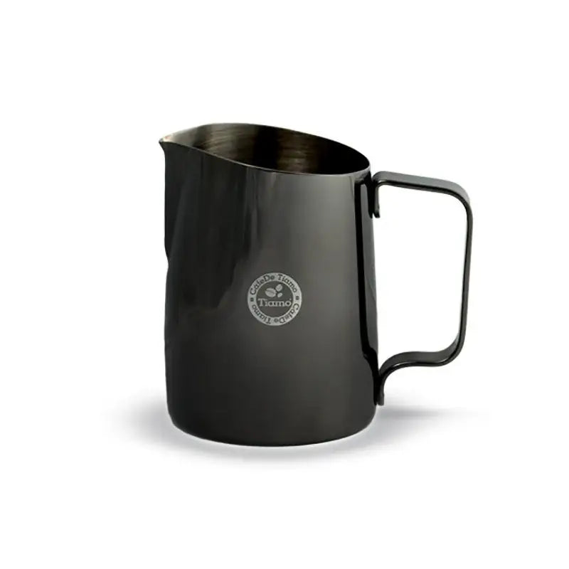 Tiamo Tapered Milk Jug 650ml - Metalic Black - Juggling