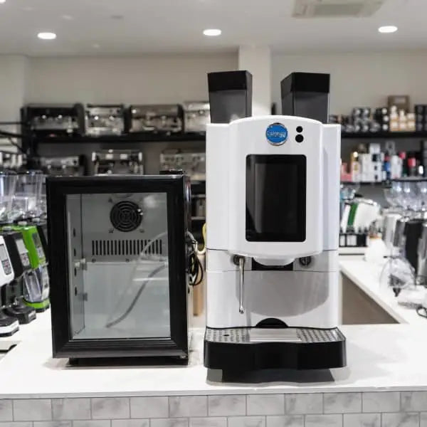 Used Carimali Automatic Coffee Machine and Fridge Package -