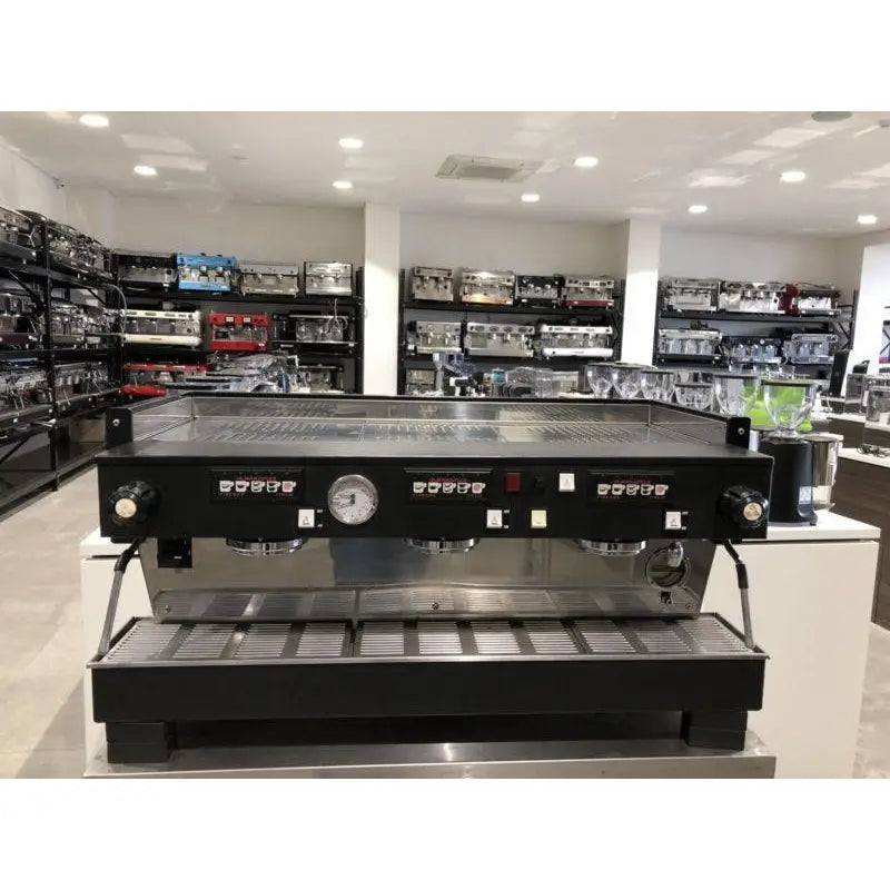 Used Matte Black 3 Group La Marzocco Linea Commercial Coffee