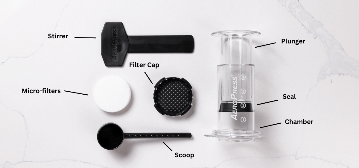 AeroPress Coffee Maker - Clear